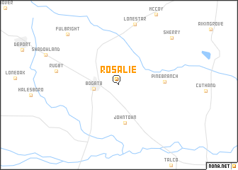 map of Rosalie