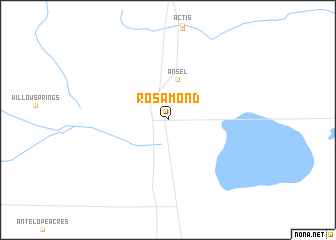 map of Rosamond
