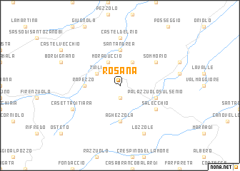 map of Rosana