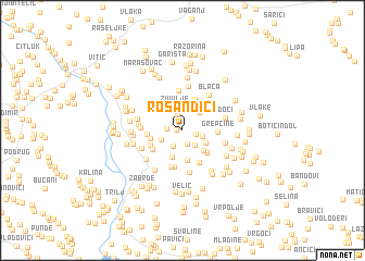 map of Rosandići