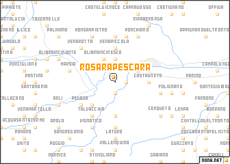 map of Rosara Pescara