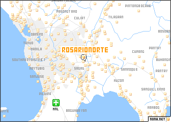 map of Rosario Norte