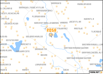 map of Rosa