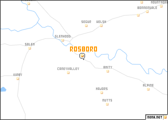map of Rosboro