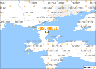 map of Roscanvel