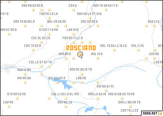 map of Rosciano