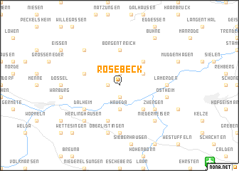 map of Rösebeck