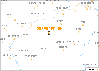 map of Roseborough