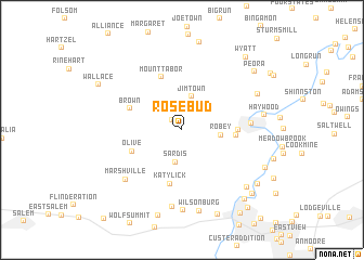 map of Rosebud