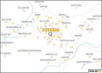 map of Rosebud