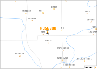 map of Rosebud