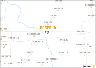 map of Rosebud