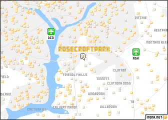 map of Rosecroft Park