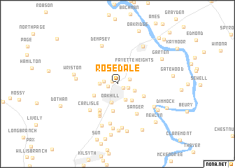 map of Rosedale