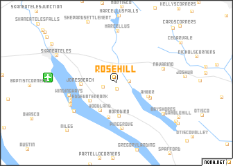 map of Rose Hill