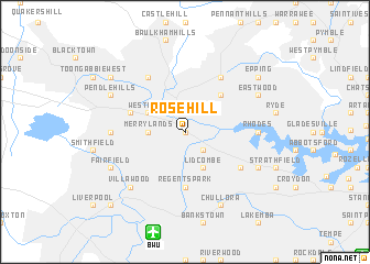 map of Rosehill