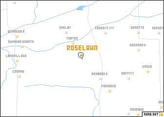 map of Roselawn