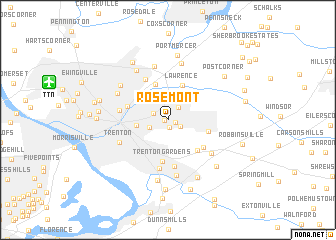 map of Rosemont