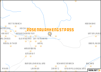 map of Rosenau am Hengstpass