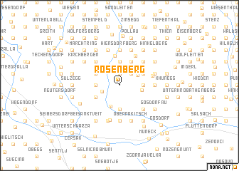 map of Rosenberg
