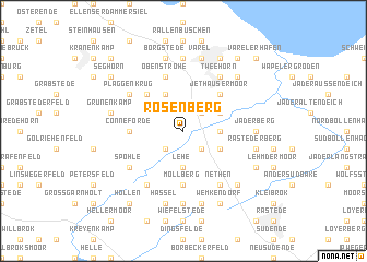map of Rosenberg