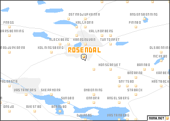 map of Rosendal