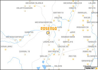 map of Rosendo