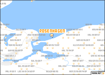 map of Rosenhagen