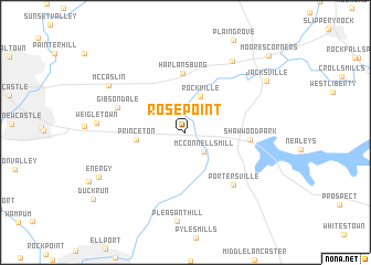 map of Rose Point