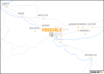 map of Rosevale