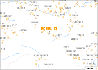 map of Roševići