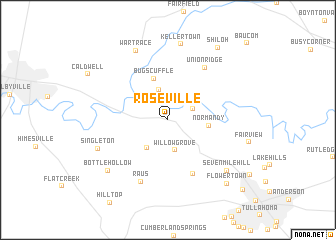 map of Roseville