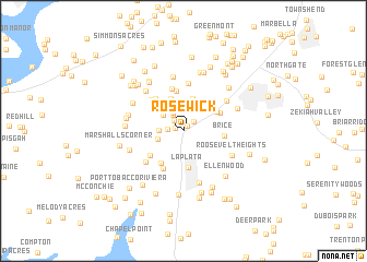 map of Rosewick