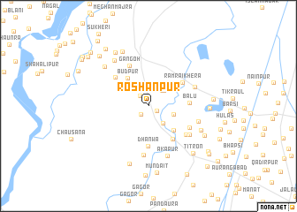 map of Roshanpur