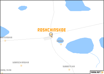 map of Roshchīnskoe