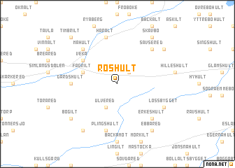 map of Roshult