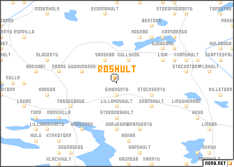 map of Röshult