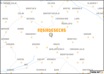 map of Roşia de Secaş