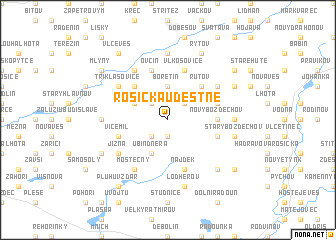 map of Rosička u Deštné