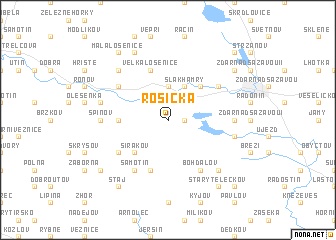 map of Rosička