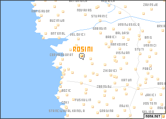 map of Rošini