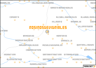 map of Rosinos de Vidriales