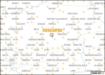 map of Roškopov