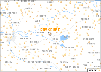 map of Roskovec