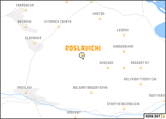 map of Roslavichi