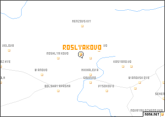 map of Roslyakovo