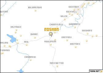 map of Rosman