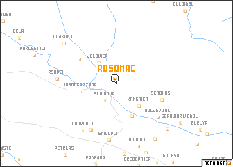 map of Rosomač