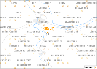 map of Rosoy