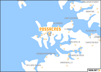 map of Ross Acres